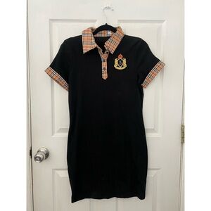 Black polo dress